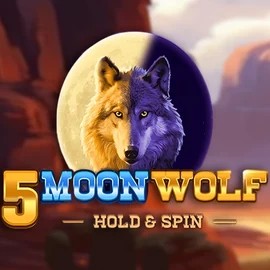 Logo of 5 Moon Wolf from Apparat Gaming at Crown Pokies Casino
