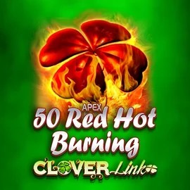 50 Red Hot Burning Clover Links logo – Slots by Novomatic at Crown Pokies Casino