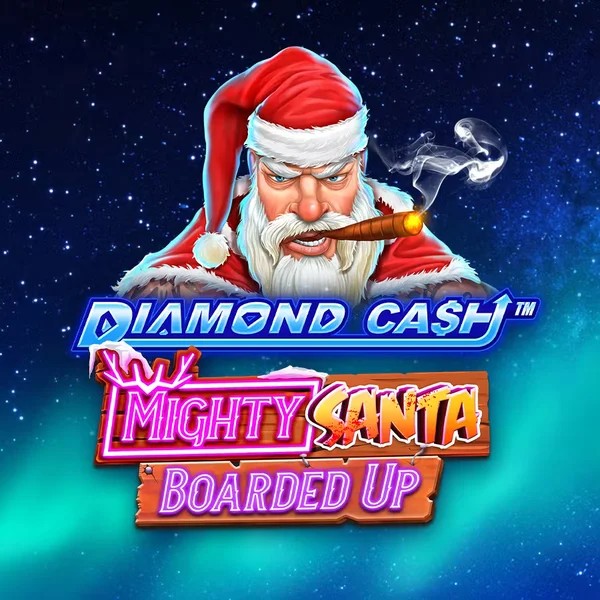 Diamond Cash Mighty Santa Boarded Up online game logo by Greentube on crown-pokies.bet