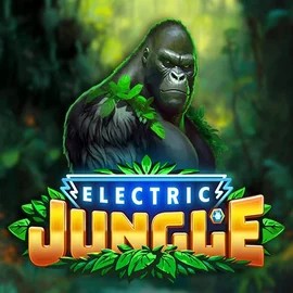 Electric Jungle logo by Atomic Slot Lab at Crown Pokies CasinoElectric Jungle