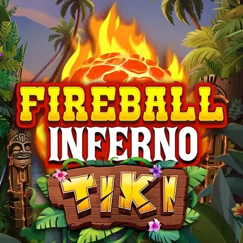 Fireball Inferno Tiki game by NetEnt – logo hosted on Crown Pokies Casino