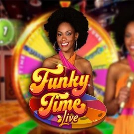 Funky Time casino game by Evolution – featured logo at Crown Pokies Casino