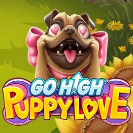 Official Slots logo: Go High Puppy Love by RubyPlay at Crown Pokies Casino