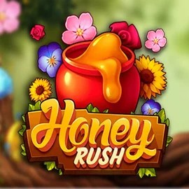 Honey Rush slot logo by Play'n GO at Crown Pokies Casino