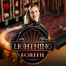 Lightning Roulette slot icon by Evolution, available at Crown Pokies Casino