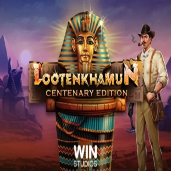 Loot'en Khamun the Dead Sea Scrolls logo by Win Studios Crown Pokies Casino