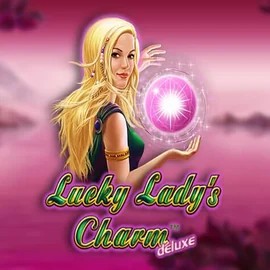 Lucky Ladys Charm Deluxe slot logo by Greentube at Crown Pokies CasinoLucky Ladys Charm Deluxe