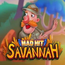 Mad Hit Savannah online game logo by RubyPlay on crown-pokies.bet