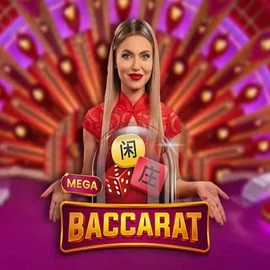 Mega Baccarat logo by Pragmatic Play Crown Pokies Casino