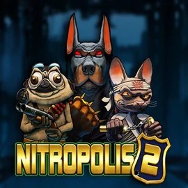 Nitropolis 2 online game logo by ELK Studios on crown-pokies.bet