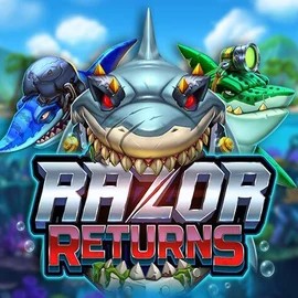 Razor Returns by Push Gaming, showcased at crown-pokies.bet – game logo