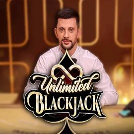 Logo of Unlimited Blackjack from Ezugi at Crown Pokies Casino