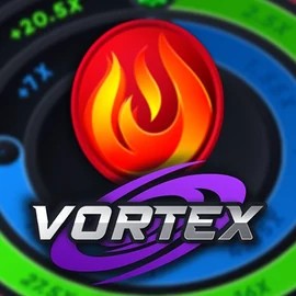 Vortex (Turbo Games) slot logo by Turbo Games at Crown Pokies Casino