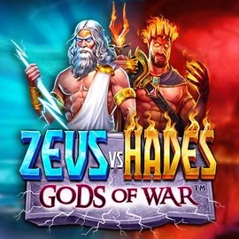 Zeus vs Hades: Gods of War online game logo by Pragmatic Play on crown-pokies.bet